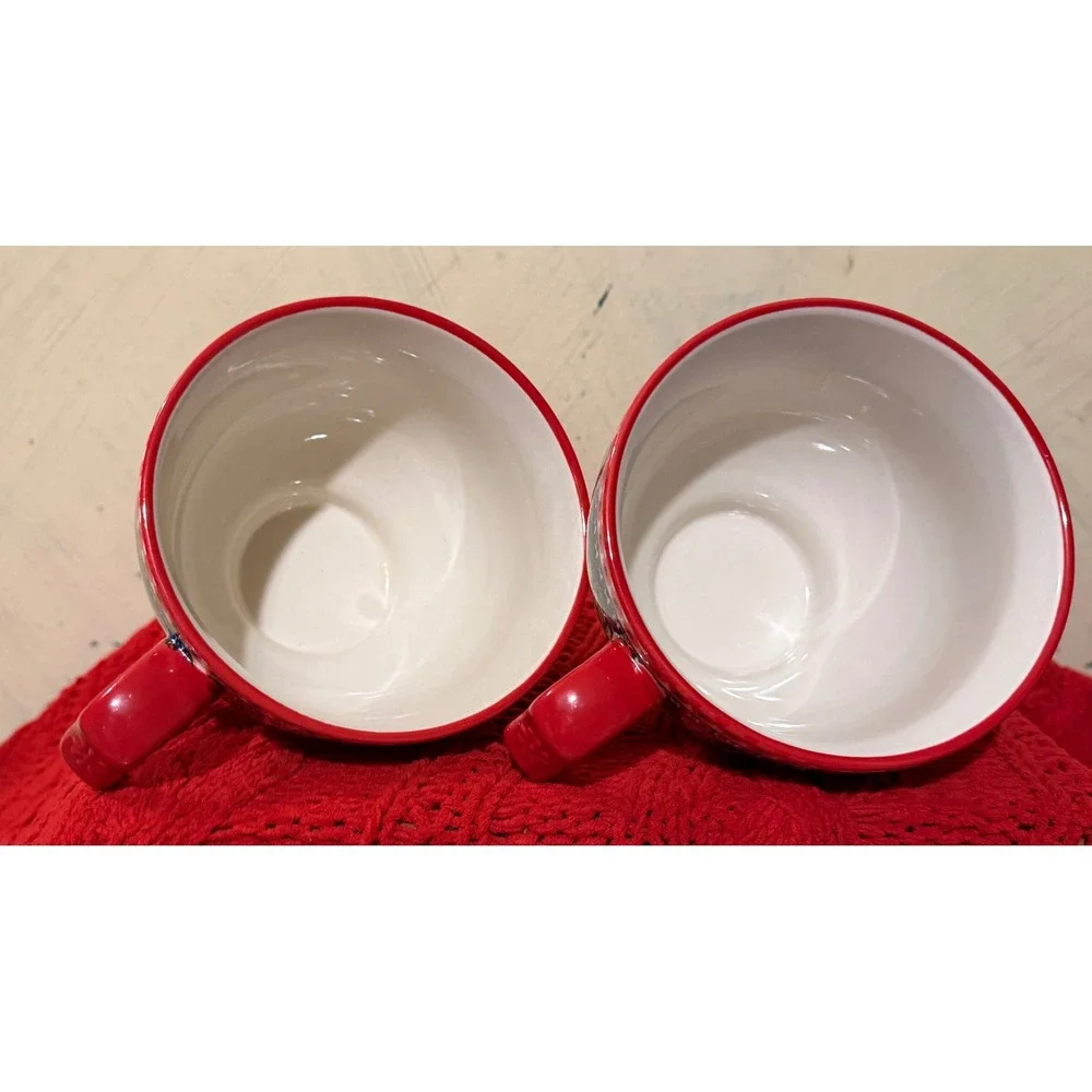 Pioneer Woman Breezy Blossom Soup Mugs with Lids Set of 2 Stoneware Floral 2012